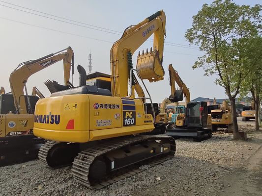 16500kg Komatsu PC160-7 Second Hand Komatsu Excavator Hydraulic Excavator 16 Tons