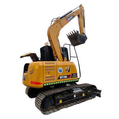 Sany SY75C Pro Hyd Used Sany Excavator 7T 0.28m3 7060x4020x5155mm