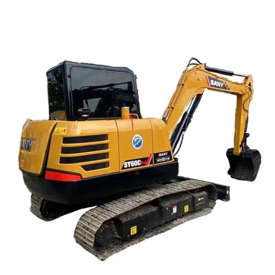 Sany 6 Ton Hydraulic Excavator: V2607 Engine Rated Power, Easy to Dig Hard Soil
