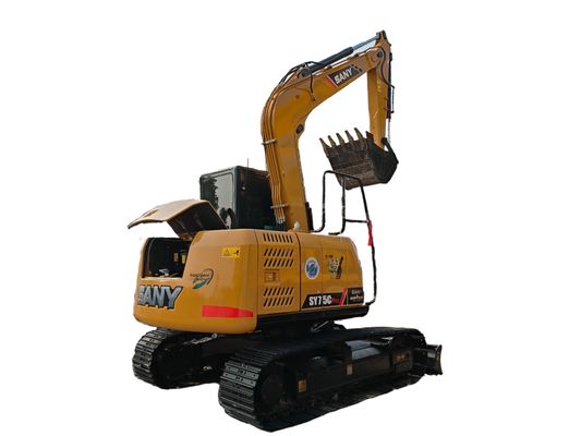 6 Ton Crawler Second Hand Excavator Used Sany 75C 2200rpm CAT C2.4 Engine