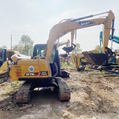 Sany 75C Used Sany Excavator 6120 X 2220 X 2720mm With AU-4LE2X Engine 11.5rpm