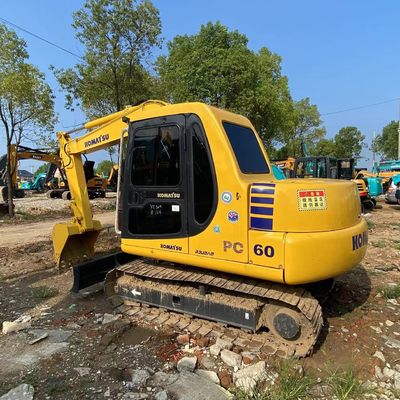 Komatsu PC60 6T Crawler  Hydraulic Excavator Machine W/0.25m3 Bucket Capacity