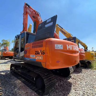 Hydraulic Used Hitachi Excavator Second Hand Hitachi ZX200 Excavator 20ton