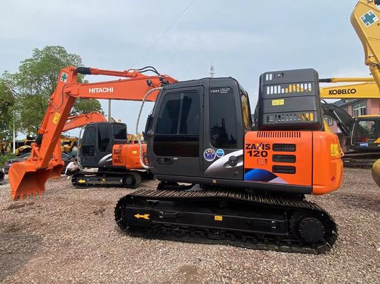 Used Hitachi ZX120 Second Hand Hitachi Excavator 12ton Hydraulic  3.4 - 5.5km/H