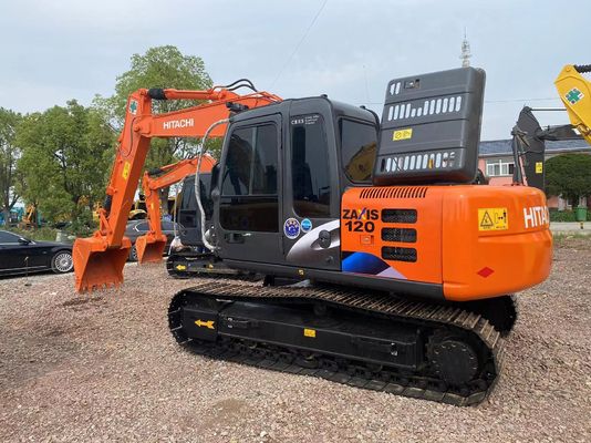 5.5KM/H Hitachi Used Equipment Hitachi ZX120 Excavator Crawler Hydraulic For Operation