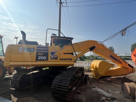 19900kg 21Tons Used Komatsu Excavator Pc200 Digging Fast Walking