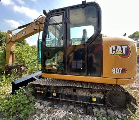 CAT307E Used CAT Excavators 0.33m3 Bucket 7240mm Height