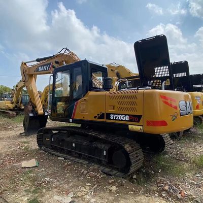 Used Sany SY205C Second Hand Excavator Machine 1.1m3 Bucket 118kW 2700mm Arm