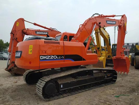 12.1rpm 4.9km/H Doosan Excavator Used 220 Excavator Used Earthwork Digger