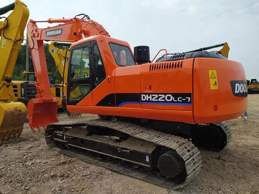 12.1rpm 4.9km/H Doosan Excavator Used 220 Excavator Used Earthwork Digger