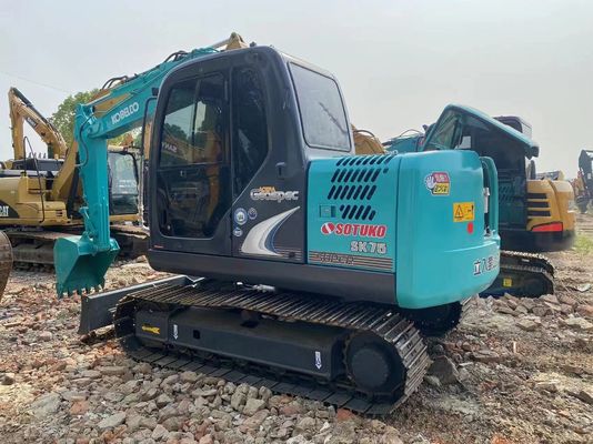 SK75 Crawler Used Kobelco Excavator With Bucket 0.4m3 7T