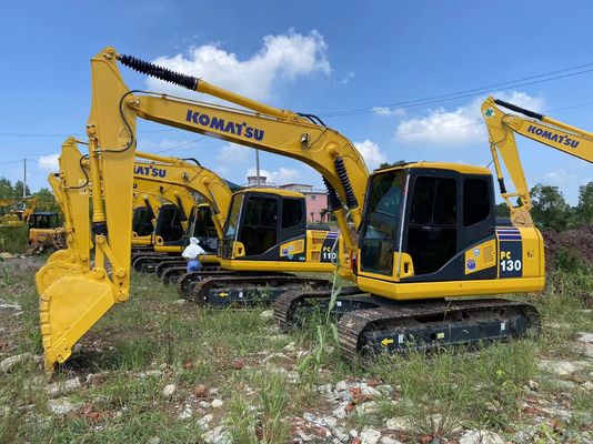 Komatsu PC130 Second Hand Mini Digger 125000Kg 0.55M3 Hydraulic Crawler Excavator