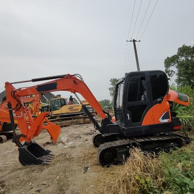 Second Hand 39.7kw Used Doosan Excavator DX60 For Earthwork Digging