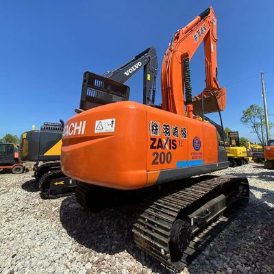 43Kpa 200L Tank Used Hitachi Excavator Hitachi Ex 200 6670mm Max Digging Depth