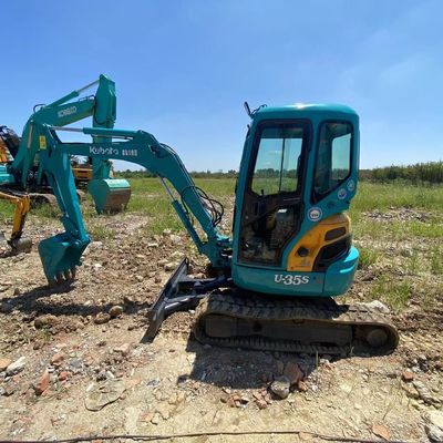 29.5KN Kubota U 35 Used Kubota Excavator  4826mm Height 3.0km/H