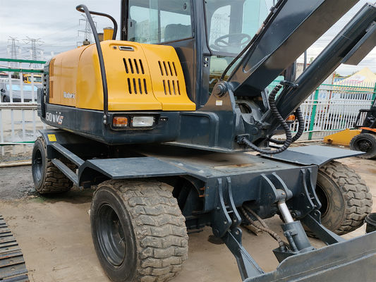 HYUNDAI R60W Used Hyundai Excavator Used Wheel Excavator 6 TON Second Hand Wheel Digger 60WVS