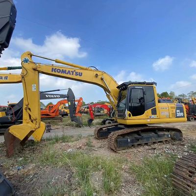 PC 200 Used Komatsu Crawler Excavators Operating Weight 23.6 Tons For Construction Works