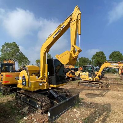 Mini Used Excavator 7 Tons Komatsu PC70 Crawler Excavators Construction Equipment
