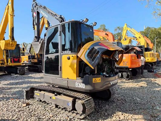 Used Volvo EC60D Hydraulic Excavator With 0.32m3 Bucket Capacity