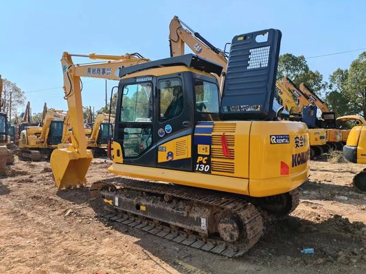 Used Komatsu PC130 Hydraulic Crawler Excavator 13 Tons 0.64m3 Bucket
