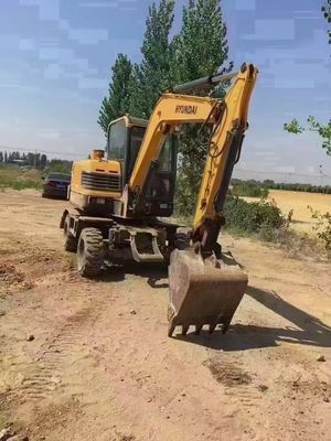 Second Hand Hyundai 60WVS Excavator Original Out Paint Low Working Hours