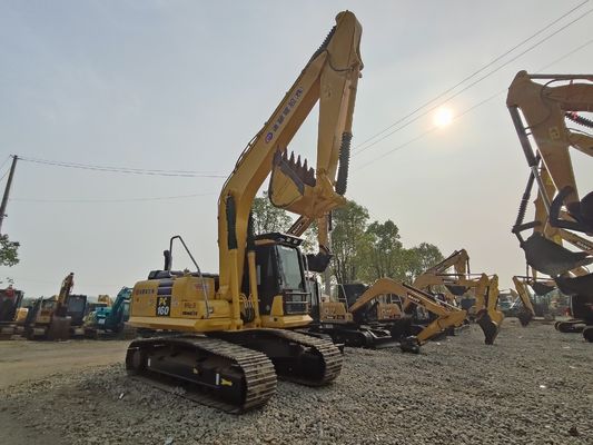 Powerful Used Komatsu PC160 Digger Machine Max Digging Height of 8980mm, 0.65m3 Bucket Capacity