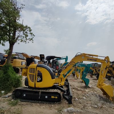 Used Komatsu PC30 Excavator 2835mm Max Digging Depth And 3135mm Max Dumping Height