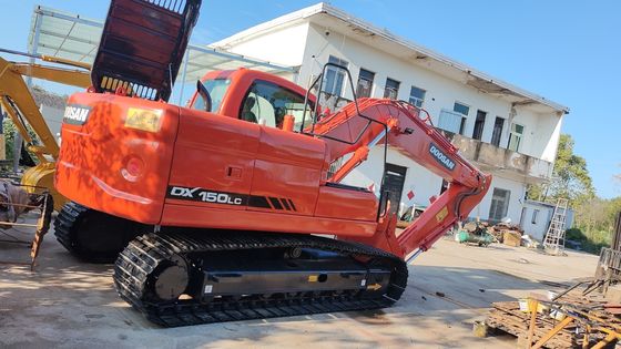 Used Doosan Excavator DX150 71kW Engine and 32.4mpa Main Overflow Pressure