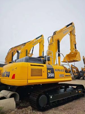Used Komatsu Excavator PC350 with 114x135mm Cylinder Bore Stroke and 1950rpm Rated Power