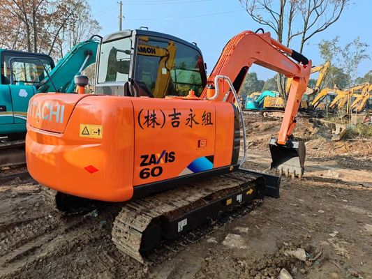 Hitachi ZX60 Excavator Perfect for Slope Trimming in Highway and River Construction
