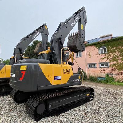 Used Volvo Excavator EC140 with 360-Degree Rotation Comfortable and Safe Working Environment