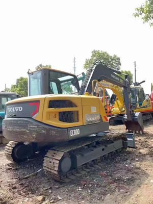 High Safety Performance Used Volvo Excavator EC80D with Spacious and Comfortable Cab