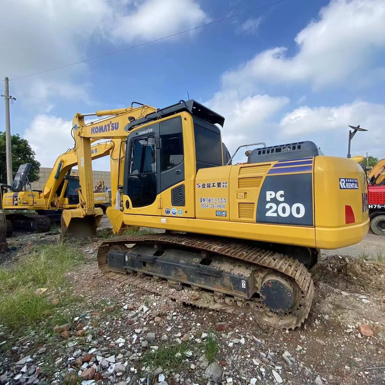 PC 200 Used Komatsu Crawler Excavators Operating Weight 23.6 Tons For