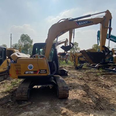 Sany 75C Used Sany Excavator 6120 X 2220 X 2720mm With AU-4LE2X Engine 11.5rpm