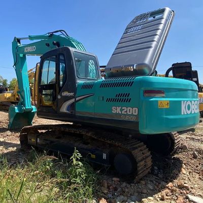 Güçlü Kullanılmış Kobelco Kazıcı SK200 150 beygir gücü ve Tam Beygir Gücü Kontrol Sistemi