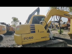 Komatsu PC60 sürünen kazıcı 7030mm Maksimum kazma yüksekliği,3900mm Maksimum kazma derinliği